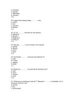 Đề ôn thi môn tiếng anh_9 potx