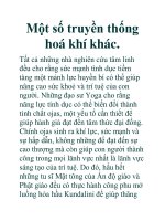 Một số truyền thống hoá khí khác. doc