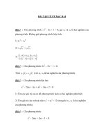 BÀI TẬP VỀ PT BẬC HAI docx
