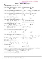 Bộ đề thi học kỳ 1 toán lớp 7 docx