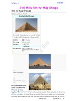 Giới thiệu về kim tự tháp Ki-ốp doc