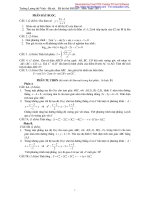Đề thi thử đại học môn Toán lần 1 Trường Lương Thế Vinh-Hà Nội pptx