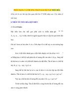 PHÂN DẠNG VÀ PHƯƠNG PHÁP GIẢI BÀI TẬP TIẾN HÓA pptx