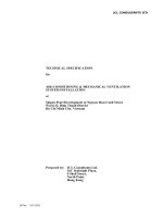 Tiêu chí kỹ thuật cho hệ thống điều hòa không khí