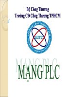Bài giảng điện tử môn tin học: Hệ thống mạng plc ppsx