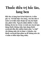 Thuốc điều trị hắc lào, lang ben ppt