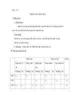 Tiết : 35 KIỂM TRA HỌC KÌ I pptx