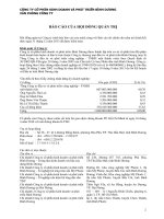 công ty cổ phần kinh doanh và phát triển bình dương văn phòng công ty báo cáo của hội đồng quản trị báo cáo tài chính cho năm tài chính kết thúc ngày 31 tháng 12 năm 2013 đã được kiểm toán