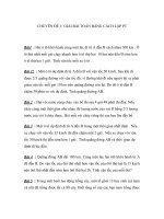 CHUYÊN ĐỀ I: GIẢI BÀI TOÁN BẰNG CÁCH LẬP PT pdf