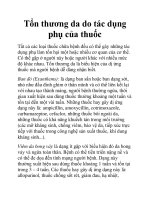 Tổn thương da do tác dụng phụ của thuốc ppsx