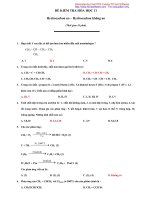 Đề kiểm tra hóa học 11 Hydrocacbon no-Hydrocacbon không no pot