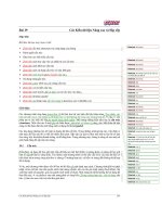 Bài 19 Mục tiêu: Kết thúc bài học này, bạn có thể: Các Kiểu dữ liệu Nâng ppsx