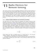 Radio Propagation and Remote Sensing of the Environment - Chapter 11 ppsx