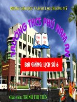 Bài giảng điện tử môn lịch sử: những thay đổi về xã hội ppsx