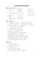 Bài tập chương Đại số tổ hợp pptx