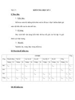 Tiết 17: KIỂM TRA HỌC KỲ I pps