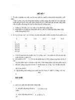 Đề thi toán xác xuất thống kê pptx