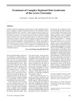 Điều trị Hội chứng đau phức tạp potx