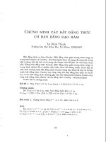 Chứng minh BDT cơ bản bằng đạo hàm pptx