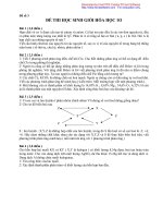 Đề thi học sinh giỏi hóa học 10 đề số 3 pptx