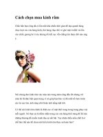 Cách chọn mua kính râm potx