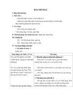 BÀI mở đầu  GIÁO ÁN ĐỊA LÝ 6