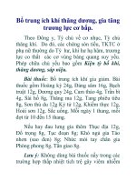 Bổ trung ích khí thăng dương, gia tăng trương lực cơ bắp. ppsx