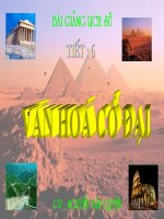 Bài giảng điện tử môn lịch sử: Lịch sử lớp 6 chương 2 văn hóa cổ đại doc