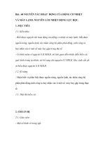 Bài : 60 NGUYÊN TẮC HOẠT ĐỘNG CỦA ĐỘNG CƠ NHIỆT VÀ MÁY LẠNH. NGUYÊN LÍ II NHIỆT ĐỘNG LỰC HỌC. pptx