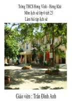 Bài giảng môn lịch sử: Đấu tranh bảo vệ hòa bình pptx