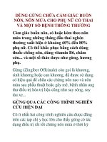 DÙNG GỪNG CHỮA CẢM GIÁC BUỒN NÔN, NÔN MỬA CHO PHỤ NỮ CÓ THAI VÀ MỘT SỐ BỆNH THÔNG THƯỜNG pptx