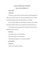 Chương 1: ĐỘNG HỌC CHẤT ĐIỂM ppt