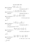 BÀI TẬP VỀ BIỂU THỨC doc