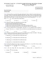 Đề thi tốt nghiệp Vật lý không phân ban pptx