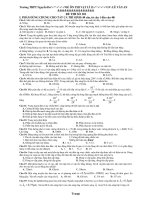 Một số đề thi thử môn vật lý