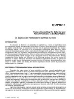 PESTICIDES IN SURFACE WATERS: Distribution, Trends, and Governing Factors - Chapter 4 pdf