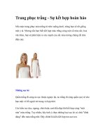 Trang phục trắng - Sự kết hợp hoàn hảo pdf