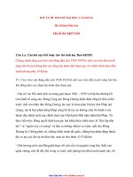 ĐÁP ÁN ĐỀ THI THỬ ĐẠI HỌC, CAO ĐẲNG Hệ: Không Phân banMã đề thi: pps