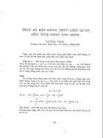 Một số bất đẳng thức liên quan đến tích phân xác định pps