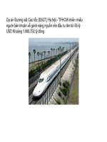 Giáo án điện tử môn Địa Lý: Chi phí xây dựng đường sắt pptx