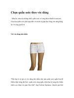 Chọn quần soóc theo vóc dáng ppt