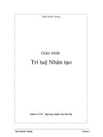 Giáo trình trí tuệ nhân tạo