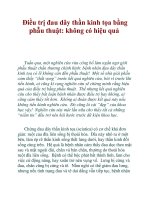 Điều trị đau dây thần kinh tọa bằng phẫu thuật: không có hiệu quả pptx