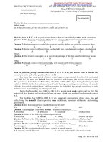 Đề thi thử đại học 2011-2012 môn tiếng Anh khối D mã 628 ppt