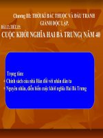 Bài giảng môn lịch sử: Lịch sử đấu tranh giành độc lập potx