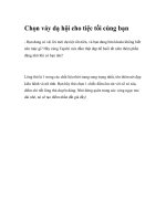 Chọn váy dạ hội cho tiệc tối cùng bạn ppt