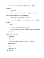 Bài 54 : BIẾN ĐỘNG SỐ LƯỢNG CÁ THỂ CỦA QUẦN THỂ docx