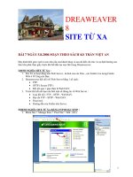 DREAWEAVER 8 SITE TỪ XABÀI 7 NGÀY 5.8.2006 SOẠN THEO SÁCH KS TRẦN VIỆT ANHãy dành pdf
