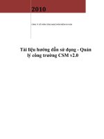 Tài liệu hướng dẫn sử dụng-Quản lý công trường CSM v2.0 ppt