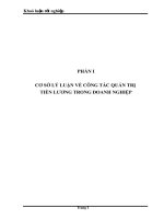 công tác quản trị tiền lương trong doanh nghiệp nhà nước